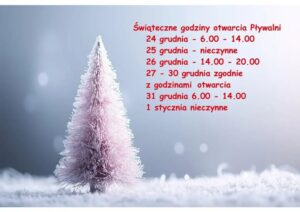 zmiana godzin otwarcia pływalni